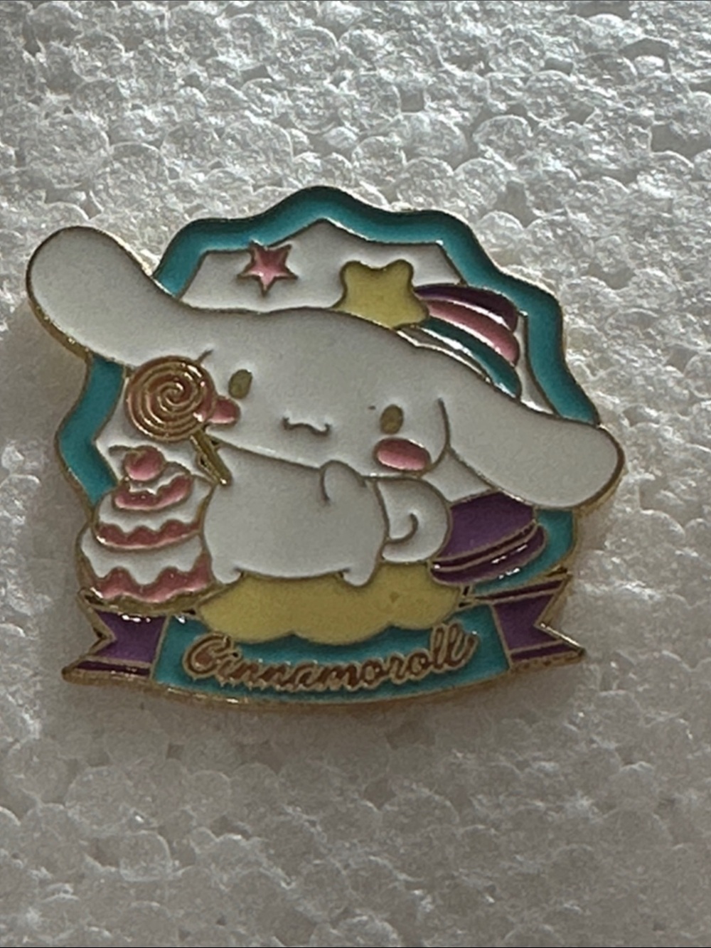 Sanrio Cinnamoroll Enamel Pin - White, Teal, Pink, Yellow, Purple